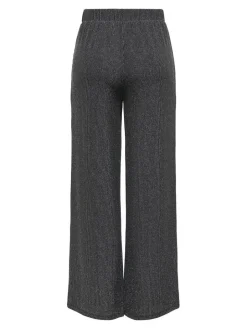 Only Housut*housut Onlcarol Wide Glitter Black silver glitter