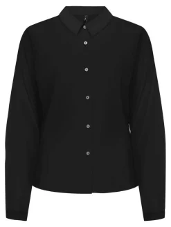 Only Puserot*kauluspaita Onlnova Life Vis L/S Maya Black