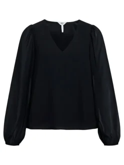 Only Puserot*kauluspaita Onlnova Life Vis L/S Maya Black