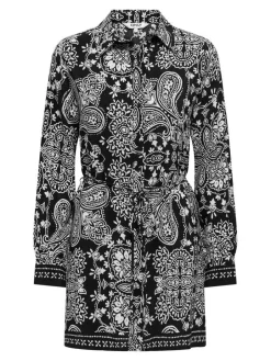 Only Vapaa-Ajan Mekot*mekko Onlemza Aja Black ethnic paisley