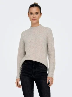 Only Neulepuserot*neule Onlcamilla O-Neck Crushed berry melange