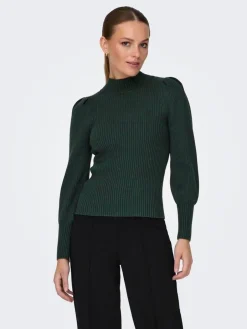 Only Neulepuserot*neule Onlkatia L/S Highneck June bug