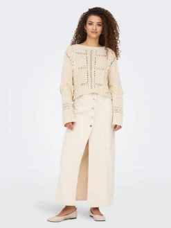 Only Neulepuserot*neule rsa Life LS Fringe Birch