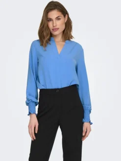 Only Puserot*pusero Onlmette V-neck Cloud dancer