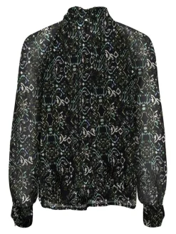 Only Puserot*pusero Onlsonia Life L/S Highneck Black ethnic boho