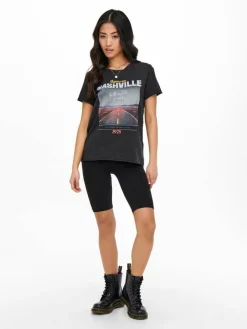 Only Shortsit Ja Caprit*shortsit OnlLove Black