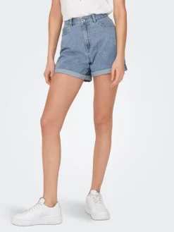 Only Shortsit Ja Caprit*shortsit Onlvega Light Blue Denim