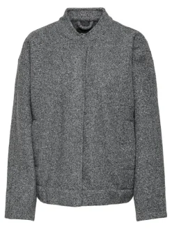 Only Talvitakit*takki Onlgaia Boucle Bomber Dark grey melange