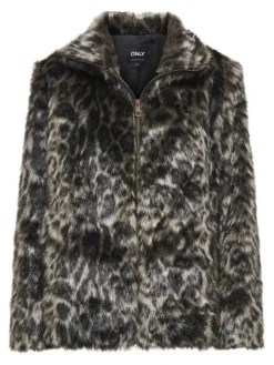 Only Talvitakit*takki Onlphillipa Faux Fur Humus leo