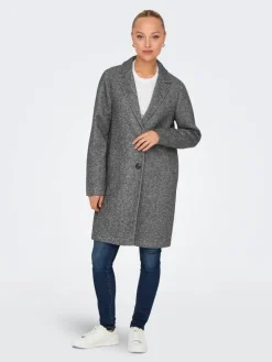 Only Talvitakit*takki Onlsedona Life Carrie Dark grey melange