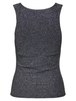 Only Topit*toppi Onlea Glitter S/L 2-Ways Black silver glitter