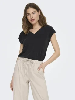 Only Trikoopaidat Ja Colleget*t-paita Onlfree Lfe S/S Mod Black