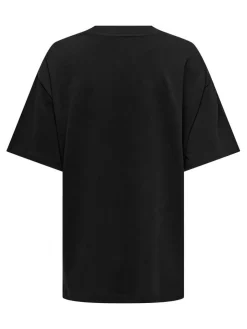 Only Trikoopaidat Ja Colleget*t-paita Onlriri S/S stones Black iconic