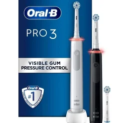 Oral-B Hammashoito*sähköhammasharja Pro 3 3900N tuplarungolla