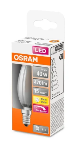 Osram Lamput Ja Valaisintarvikkeet*LED kynttilälamppu 470lm 2700K E14 DIM
