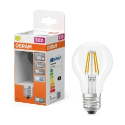 Osram Lamput Ja Valaisintarvikkeet*LED Star Classic A 40 Filament 3.4W 840 Clear E27