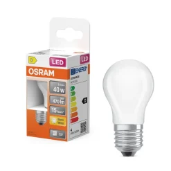 Osram Lamput Ja Valaisintarvikkeet*LED Star Classic P 40 Filament 3.4W 827 Frosted E27
