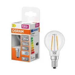 Osram Lamput Ja Valaisintarvikkeet*LED Star Classic P 25 Filament 1.8W 840 Clear E14