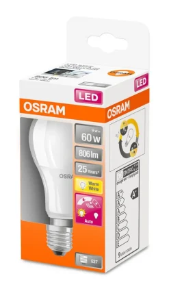 Osram Lamput Ja Valaisintarvikkeet*LED vakiolamppu päivänvalosensorilla 806lm 2700K E27