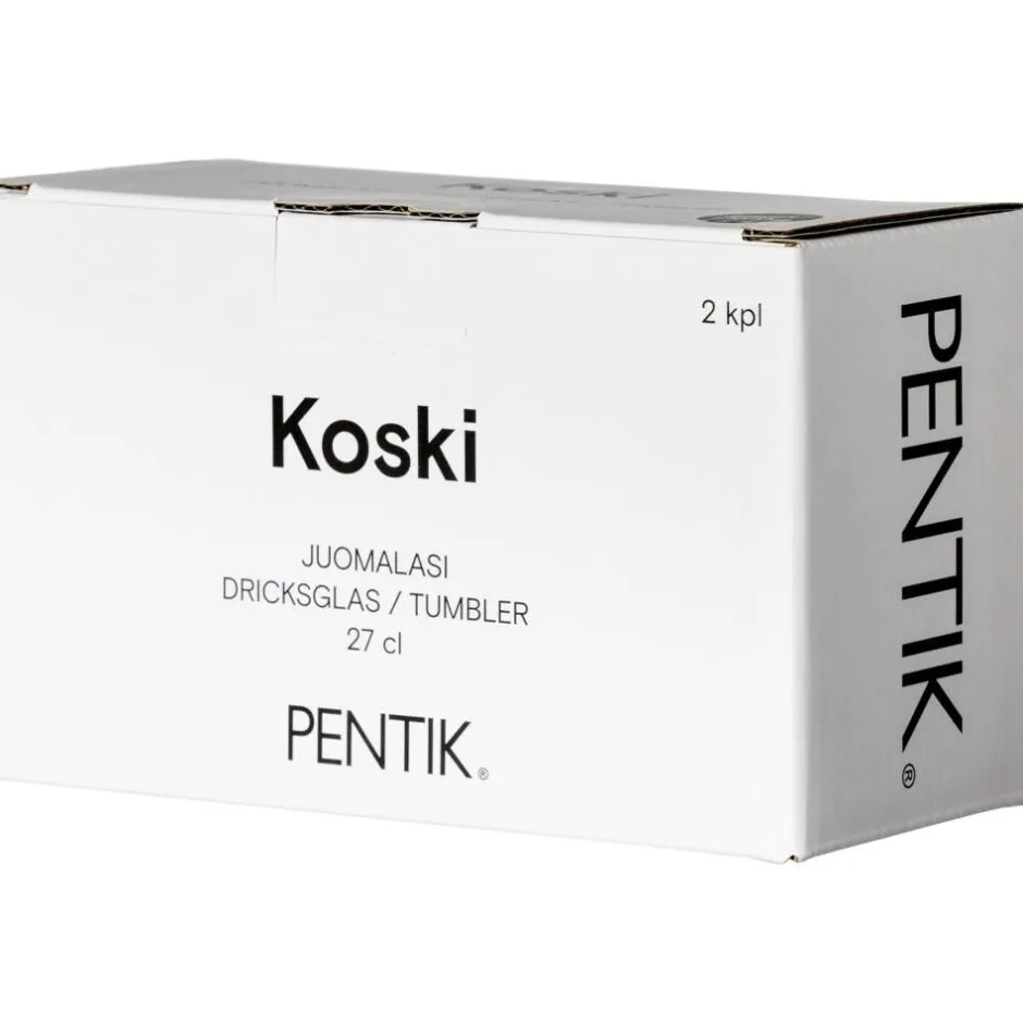 Pentik Astiat*juomalasi Koski 27 cl kirkas 2 kpl