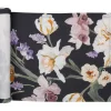 Pentik Keittiötekstiilit*kaitaliina Helmililja 43x160 cm t.harmaa