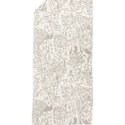 Pentik Kylpyhuone- Ja Saunatekstiilit|Kylpyhuone- Ja Saunatekstiilit*kylpypyyhe Villikissa 70x150 cm v.ruskea
