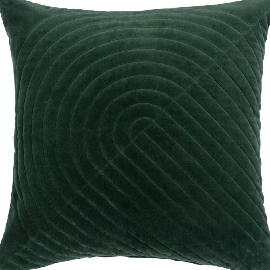 Pentik Sisustustekstiilit*samettityynynpäällinen Kaari tummanvihreä 45x45 cm
