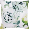 Pentik Sisustustekstiilit*tyynynpäällinen Freesia puuvilla-pellava 45x45 cm vih