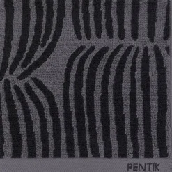 Pentik Kylpyhuone- Ja Saunatekstiilit|Kylpyhuone- Ja Saunatekstiilit*Vilja käsipyyhe musta 50x70 cm