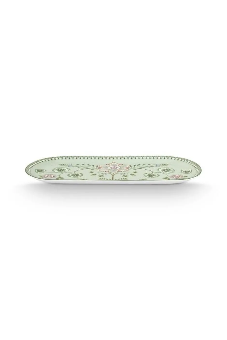 Pip Studio Tarjoilu*kakkutarjotin Lily&Lotus 33,3x15,5 cm Light Green