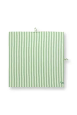 Pip Studio Keittiötekstiilit*keittiöpyyhe Stripes 65x65 cm 2 kpl Light Green