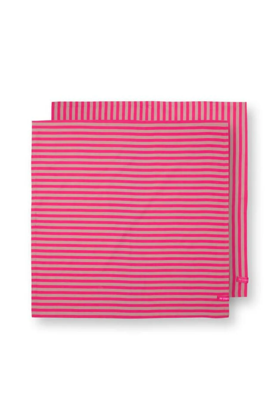 Pip Studio Keittiötekstiilit*keittiöpyyhe Stripes 65x65 cm 2 kpl Pink