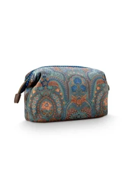 Pip Studio Kylpyhuonetarvikkeet|Meikkipussit Ja Toilettilaukut*kosmetiikkalaukku Cooper Jabali 22,5x9,5x15 cm Bl