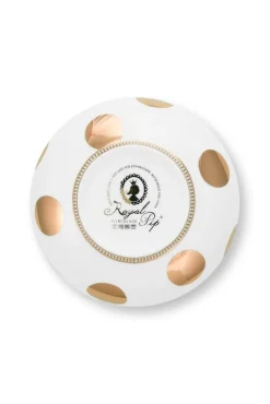 Pip Studio Astiat*kulho Dot Delight 2 kpl White-Gold 15cm
