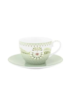 Pip Studio Astiat*kuppi & lautanen Lily & Lotus Tiles 280 ml