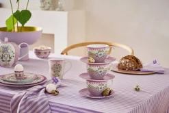 Pip Studio Astiat*kuppi ja alunen Lily&Lotus Tiles 280 ml Lilac