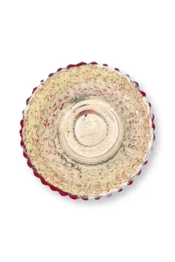 Pip Studio Lyhdyt Ja Kynttilänjalat*kynttilälyhty Glass 10x10,5 cm 3 kpl Red 3 kpl