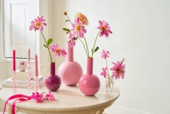 Pip Studio Lyhdyt Ja Kynttilänjalat*kynttilänjalka lasia Swirl M 22 cm Pink