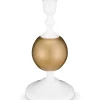 Pip Studio Lyhdyt Ja Kynttilänjalat*kynttilänjalka Metal Sphere 24 cm White-Gold