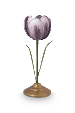 Pip Studio Lyhdyt Ja Kynttilänjalat*kynttilänjalkasetti Metal Lilac