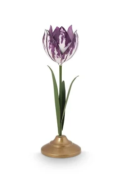 Pip Studio Lyhdyt Ja Kynttilänjalat*kynttilänjalkasetti Metal Lilac
