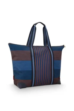 Pip Studio Laukut Ja Kassit*laukku Tilda Large Stripe Blue 66x20x44 cm
