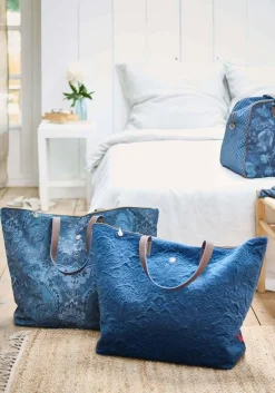 Pip Studio Laukut Ja Kassit*laukku Velvet Quiltey Days 66x20x44 cm Blue