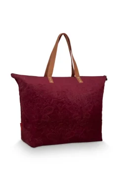 Pip Studio Laukut Ja Kassit*laukku Velvet Quiltey Days 66x20x44 cm Red