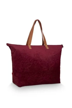 Pip Studio Laukut Ja Kassit*laukku Velvet Quiltey Days 66x20x44 cm Red