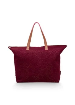 Pip Studio Laukut Ja Kassit*laukku Velvet Quiltey Days 66x20x44 cm Red