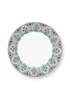 Pip Studio Astiat*lautanen Flower Festival Deco 21 cm Light Blue