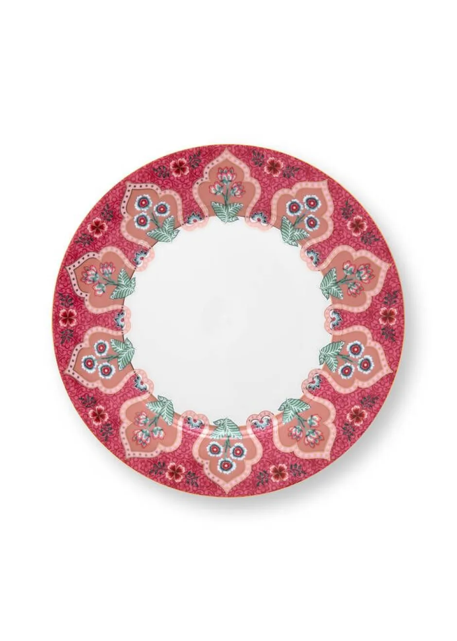 Pip Studio Astiat*lautanen Flower Festival Deco 21 cm Dark Pink