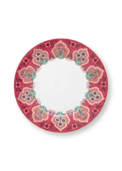 Pip Studio Astiat*lautanen Flower Festival Deco 21 cm Dark Pink