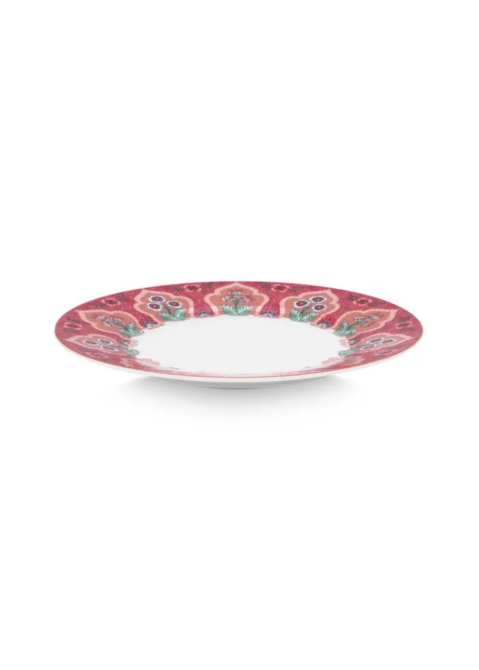 Pip Studio Astiat*lautanen Flower Festival Deco 21 cm Dark Pink